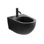 Биде подвесное Nic Design Pin 55х37, черный глянец (004706008) - Фото 1