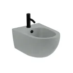Биде подвесное Nic Design Pin 55х37, Cemento матовый (004706047) - Фото 1