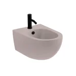 Биде подвесное Nic Design Pin 55х37, Cipria матовый (004706060) - Фото 1