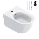 Биде подвесное Catalano Sfera 55x35 с набором фиксаторов, Bianco lusido (0518551001_9056060000) - Фото 1