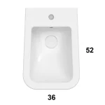 Біде підвісне Globo Stone 52х36, Lime (STS10LI) - Фото 2