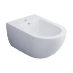 Биде подвесное укороченное Cielo Enjoy, 35х48х26.5, Gloss White (EJBSR) - Фото 1