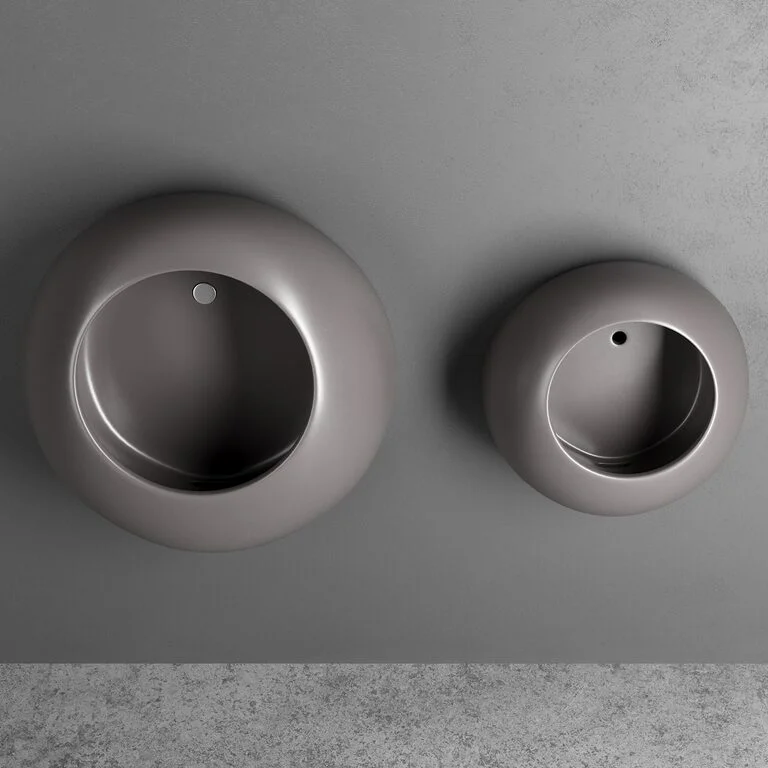 Уринал подвесной Cielo Orinatoi Mini Ball, белый глянцевый (ORBLM) - Фото 2