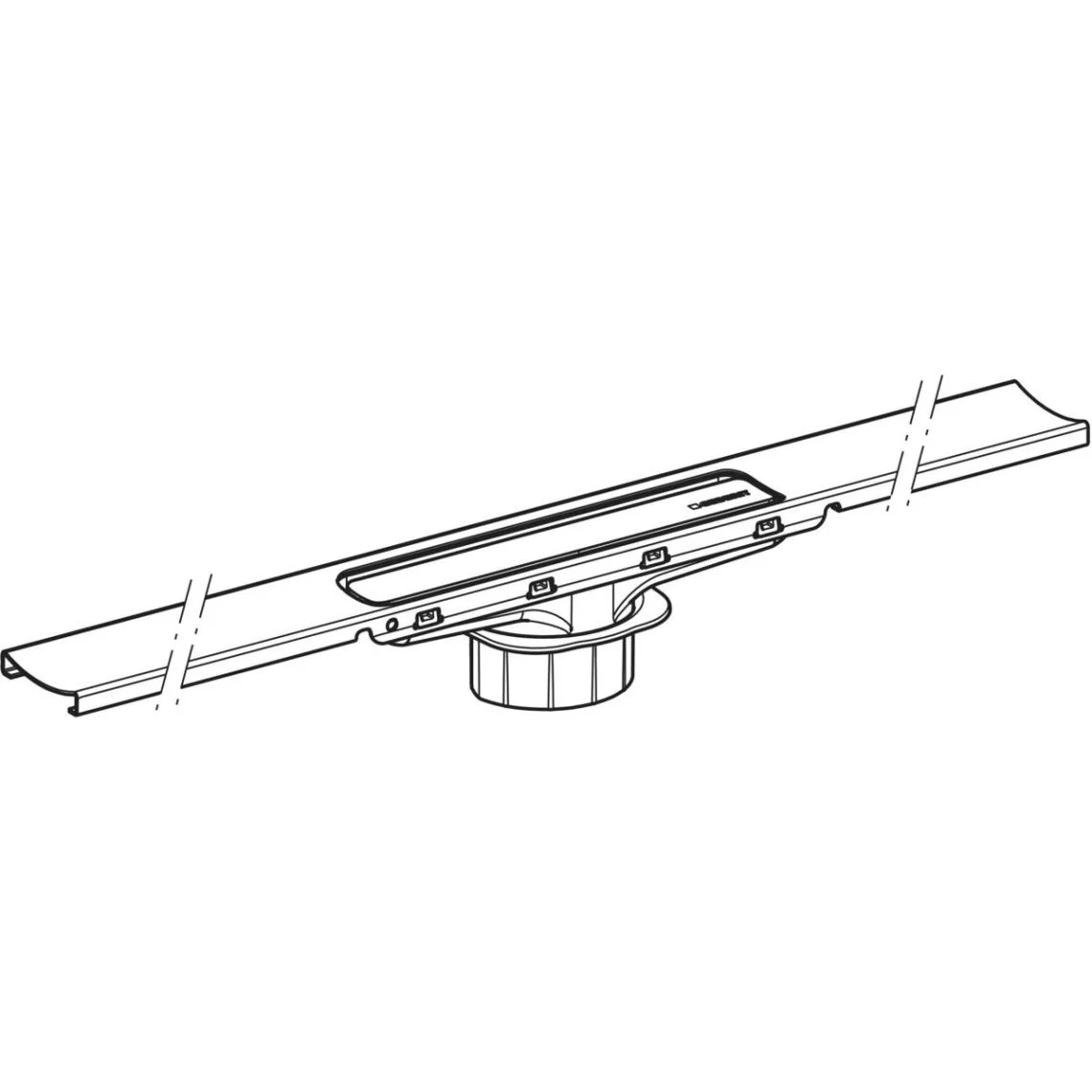 Дренажний канал Geberit CleanLine30, L=30-110 см, чорний (154.502.TE.1) - Фото 2