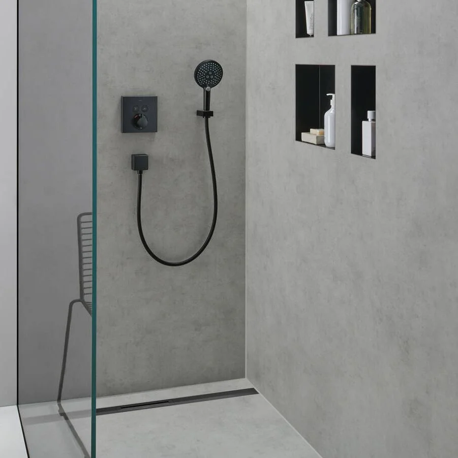 Верхняя часть Hansgrohe RainDrain Match для душевого трапа 800 мм, Black (56038610) - Фото 4