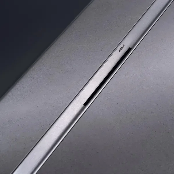 Дренажный канал Geberit CleanLine50: L=30-90 см, с покрытием, черный хром/матовый (154.446.QC.1) - Фото 2
