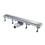 Душевой канал Waterway  Stream 850 мм серый с решеткой LINE (WSB900001G2) - Фото 1