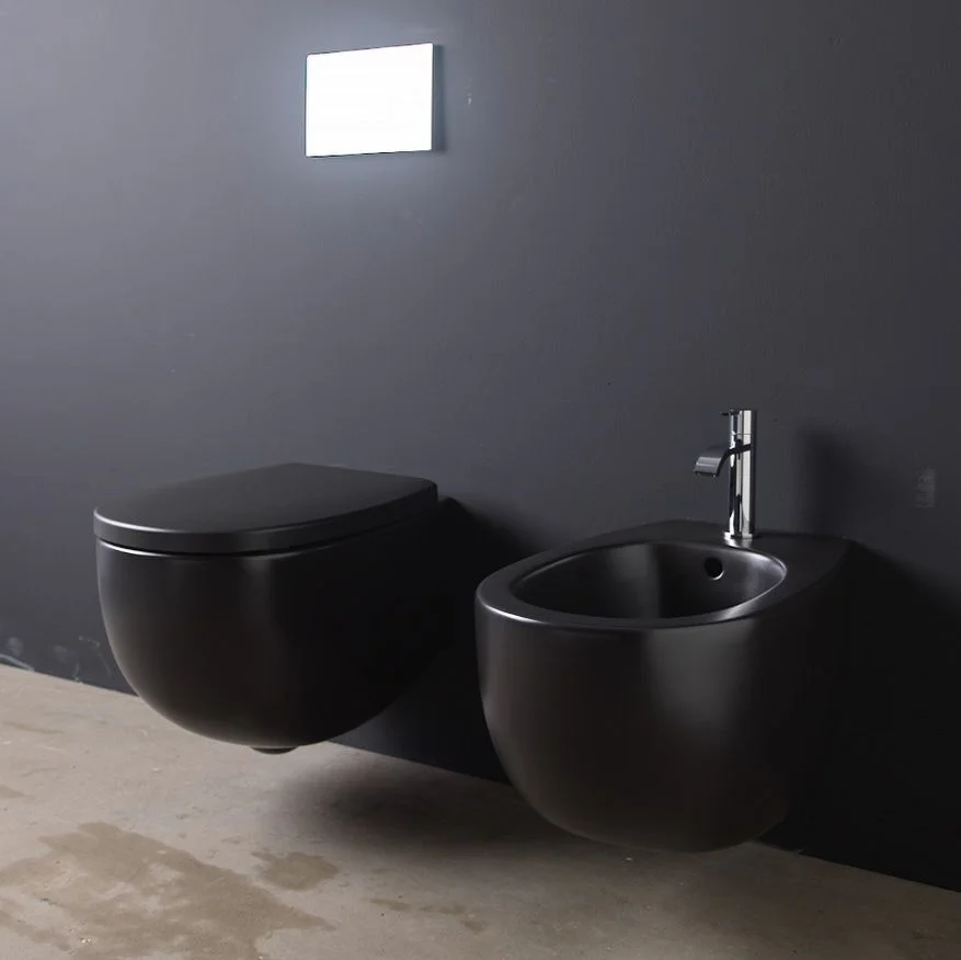 Унитаз подвесной Nic Design Milk, антрацит матовый (003482013) - Фото 2