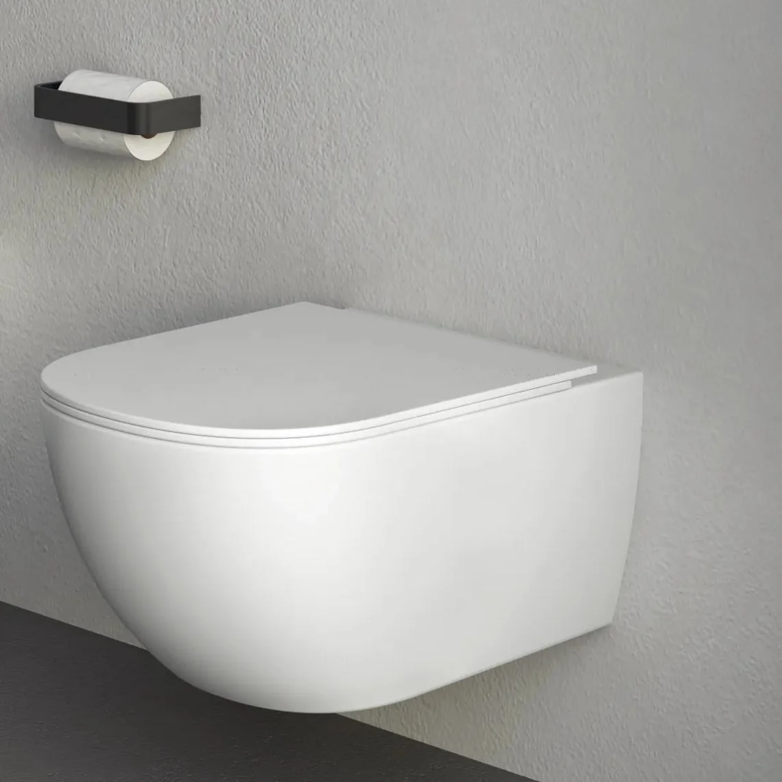 Унитаз подвесной Nic Design Pin 55х37, белый глянец (003709001) - Фото 2