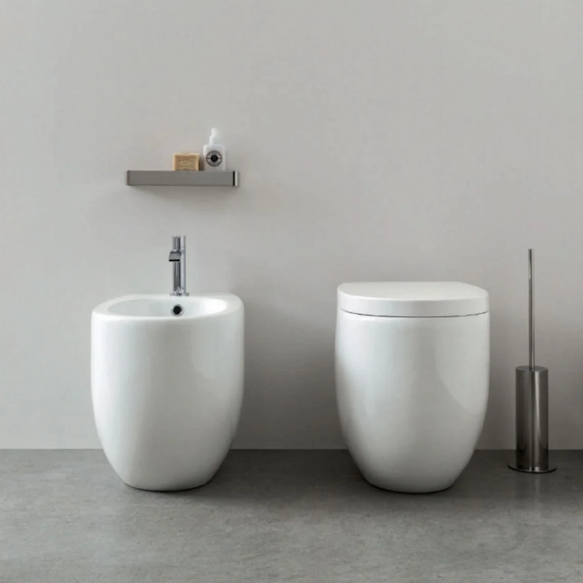 Унитаз напольный Nic Design Milk, белый глянец (003716001) - Фото 2