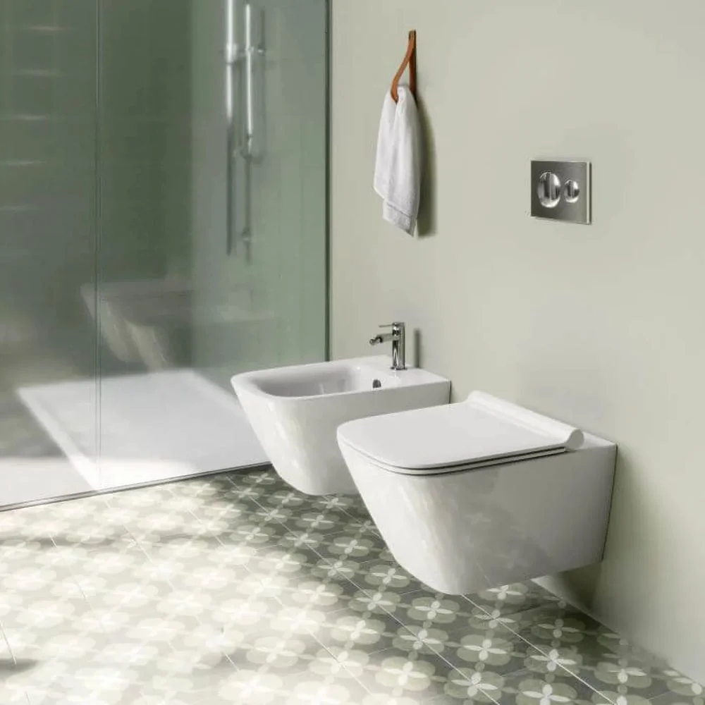 Унитаз подвесной с крышкой Catalano Green 50x37 безободковый, белый (0411500001_0451200001) - Фото 2