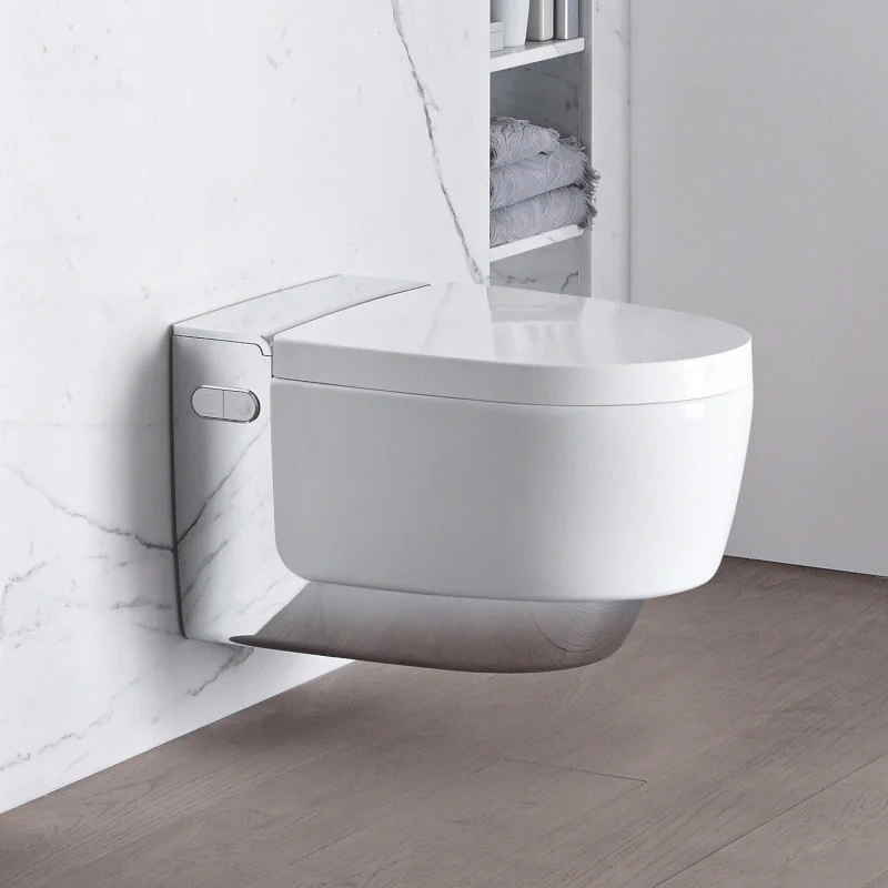 Унітаз-біде підвісний Geberit AquaClean Mera Comfort, глянцевий хром (146.210.21.1) - Фото 2