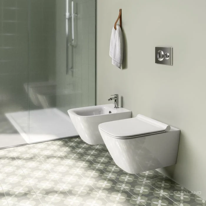 Унітаз підвісний Catalano Green NF 55 безободковий NewFlush, білий (1VS55RGR00) - Фото 2