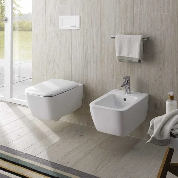 Унитаз подвесной воронковидный Geberit iCon Square Rimfree, белый (201950000) - Фото 2