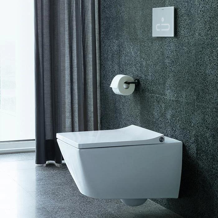 Унитаз подвесной с крышкой Duravit Viu Rimless, 57x37 (2511090000 0021190000) - Фото 3