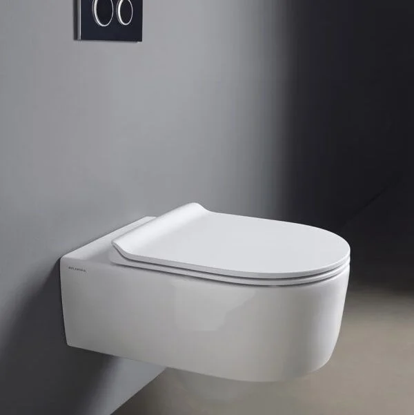 Унітаз підвісний Flaminia Link, із системою Goclean, чорний глянсовий (5051WCG) - Фото 2