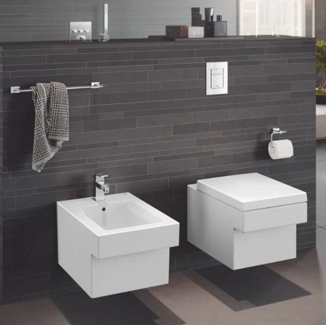 Унитаз подвесной Grohe Cube Ceramic безободковый, белый (3924400H) - Фото 2