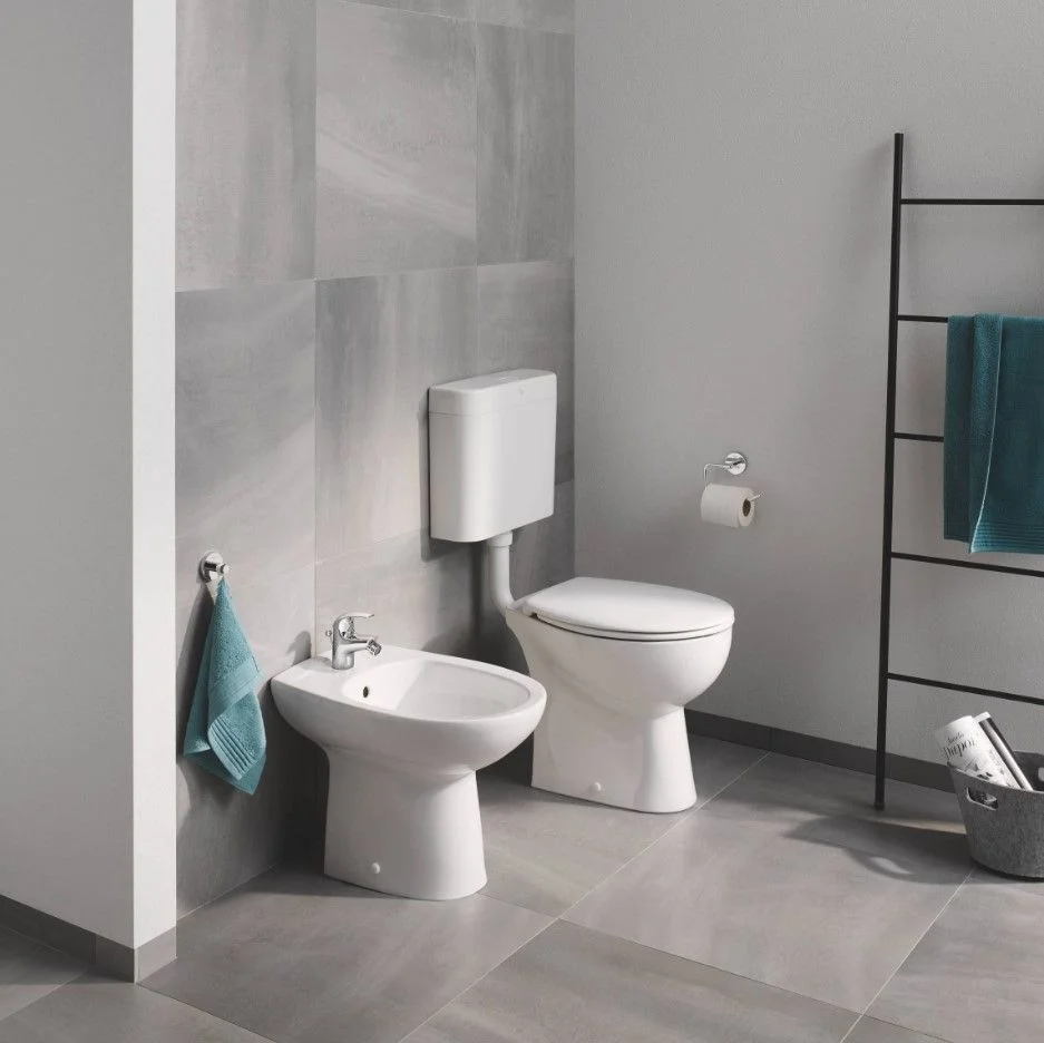 Унитаз напольный Grohe Bau Ceramic безободковый, альпийский белый (39430000) - Фото 2