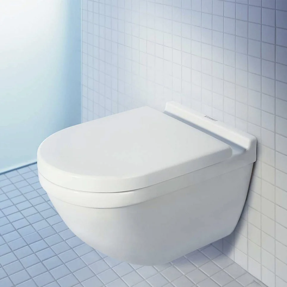 Унитаз подвесной Duravit Rimless Starck 3 с крышкой SoftClose (45270900A1) - Фото 2