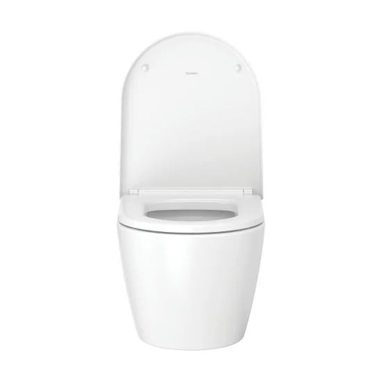 Унитаз подвесной с крышкой Duravit Me by Starck Rimless 48x37 см, белый (45300900A1) - Фото 3