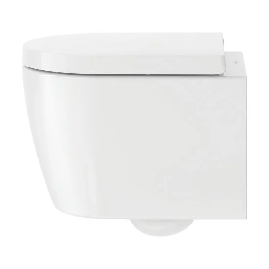 Унитаз подвесной с крышкой Duravit Me by Starck Rimless 48x37 см, белый (45300900A1) - Фото 2