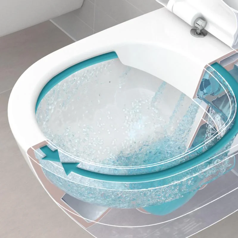 Унитаз подвесной удлиненный Villeroy & Boch Subway 2.0  Open Flushing Rim 410х580 (4609R0R1) - Фото 3