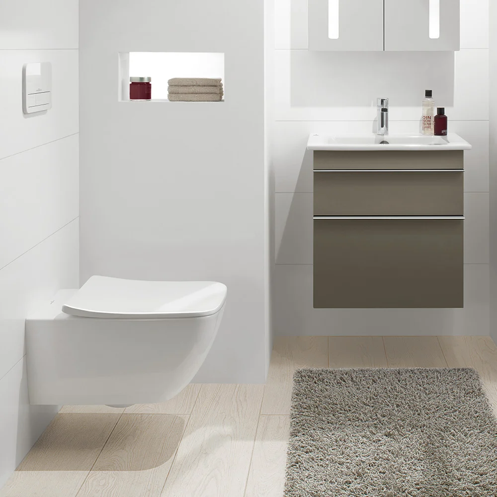 Унитаз подвесной Villeroy & Boch Venticello, Rimless, с крышкой Soft close (4611RS01) - Фото 2