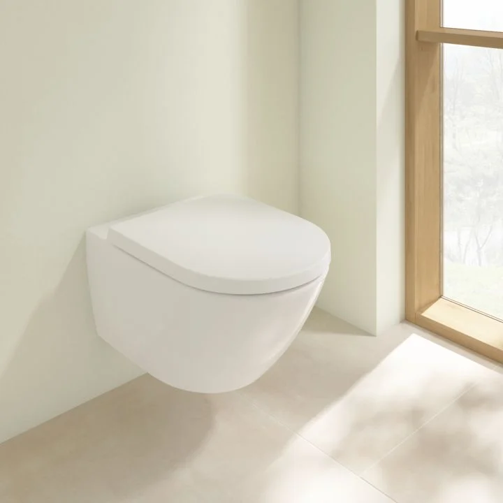 Унитаз подвесной с крышкой Villeroy&Boch Subway 3.0 37x56 см, White Alpin (4670T001/9M78S101) - Фото 3
