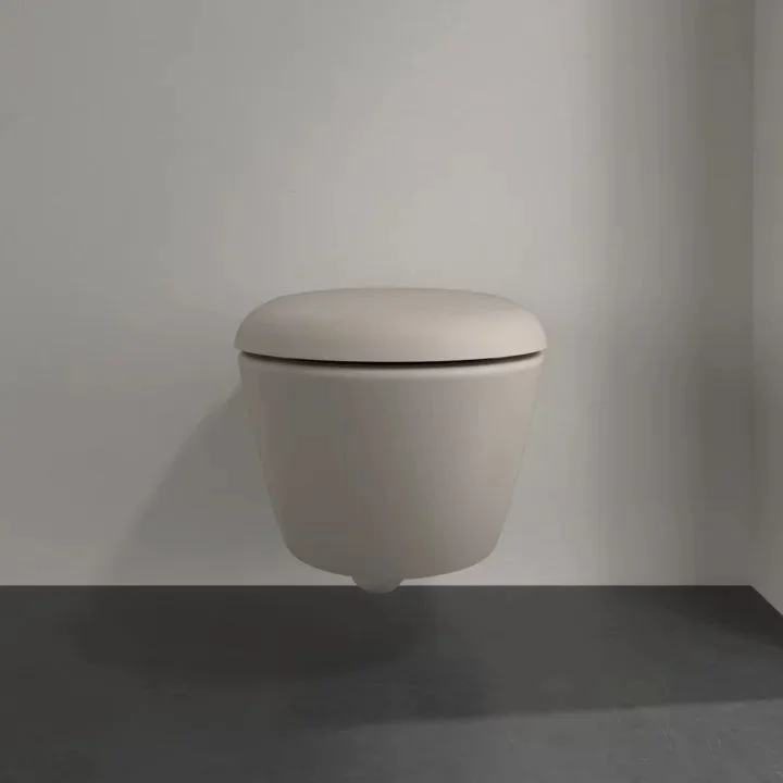 Унитаз подвесной с крышкой Villeroy&Boch Antao, Ceramic Plus, Almond (4674T0AM/8M67S1AM) - Фото 4