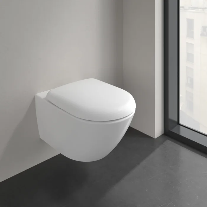Унитаз подвесной Villeroy&Boch Antao, 37х56 см, Ceramic Plus, Stone White (4674T0RW) - Фото 3