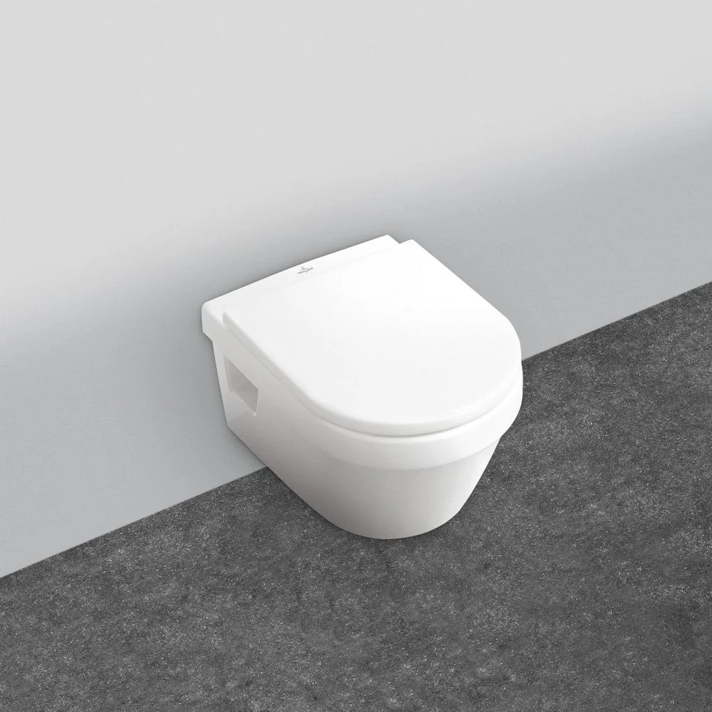 Унитаз подвесной с крышкой Villeroy & Boch Architectura AntiBac, безободковый (5684R0T1 9M70S101) - Фото 2