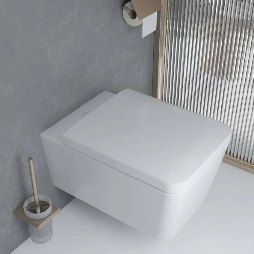 Унитаз подвесной Hansgrohe EluPura Q 540 безободковый, белый (60194450) - Фото 2