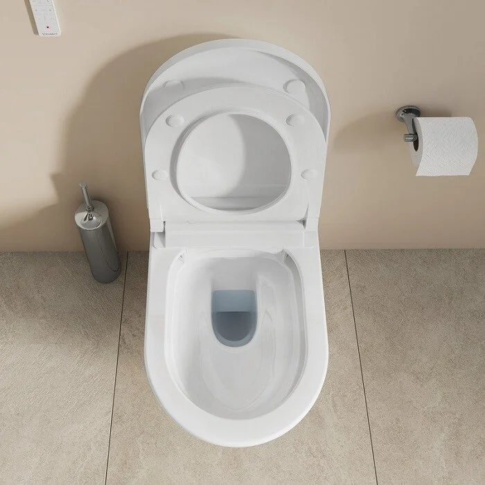 Унитаз-биде подвесной Duravit SensoWash D-Neo 378х575 мм с крышкой soft-close, белый (654000012004300) - Фото 3