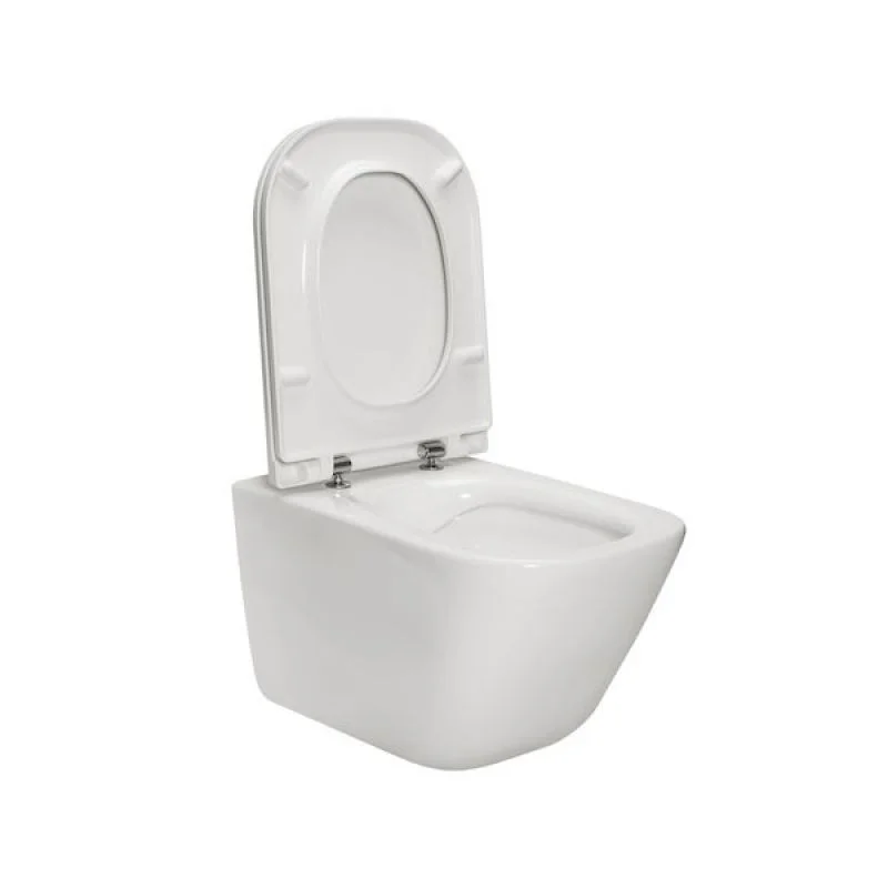 Унітаз підвісний Roca Gap Clean Rim з кришкою (A34H470000) - Фото 2