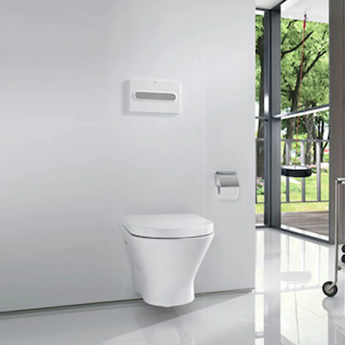 Унитаз подвесной Roca Nexo Clean Rim с крышкой (A34H64L000) - Фото 3