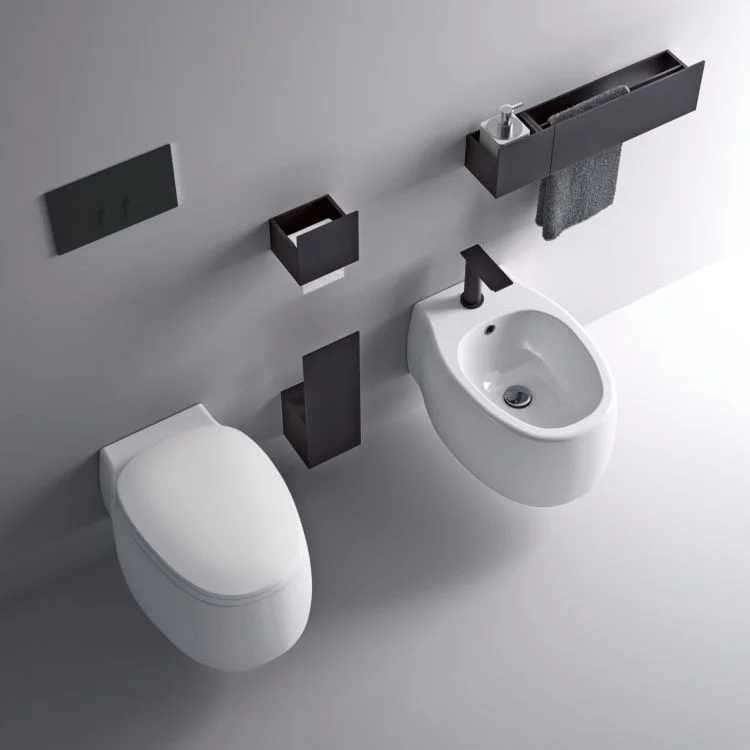 Унитаз подвесной Agape Pear 2 с сиденьем Soft-closing, белый (ACER0897WZ) - Фото 2