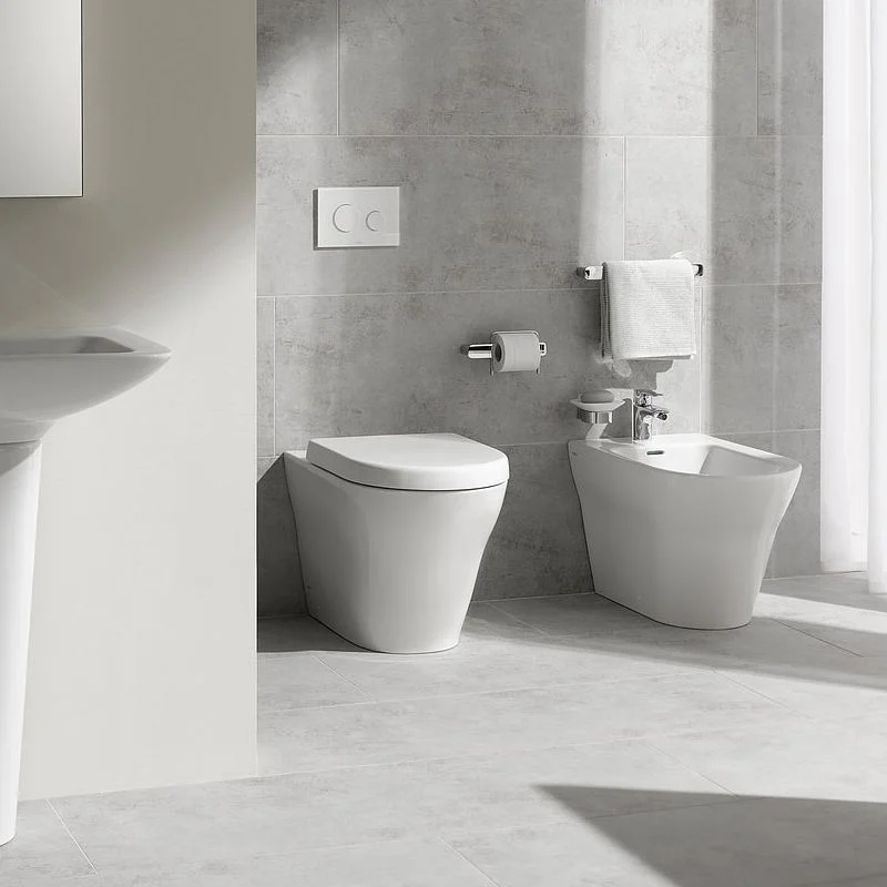 Унитаз напольный TOTO MH, приставной, безободковый, 39х62.4х41 см, bianco (CW163Y) - Фото 2