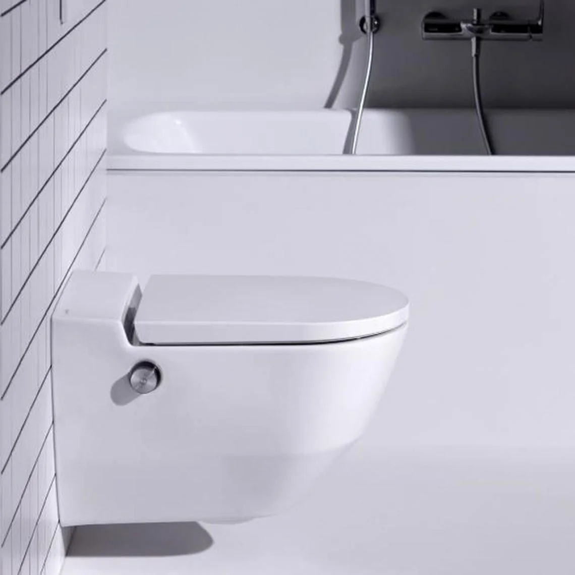 Унитаз подвесной Laufen Cleanet Navia 58х37 (H8206014000001) - Фото 4