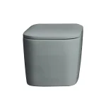 Унитаз подвесной Nic Design Semplice 55х37 см безободковый, cemento matt (003699047) - Фото 1