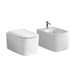 Унитаз подвесной Nic Design Semplice 55х37 см безободковый, с крышкой, Basalto (003699049_005706049) - Фото 2
