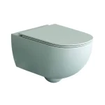 Унитаз подвесной Nic Design Pin 55х37, Salvia матовый (003709067) - Фото 1