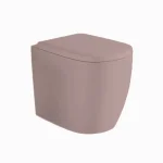 Унитаз напольный Nic Design Ovvio 37,4х53х42 см, Cipria матовый (003859060) - Фото 1
