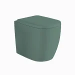 Унитаз напольный Nic Design Ovvio 37,4х53х42 см, Salvia матовый (003859067) - Фото 1