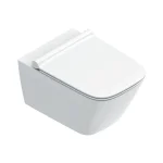 Унитаз подвесной с крышкой Catalano Green 55x37 безободковый, белый (0411550001_0451200001) - Фото 1