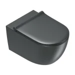Унитаз подвесной с крышкой Catalano Sfera 55х35, Nero satinato (0511550022_0551200022) - Фото 1