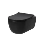 Унитаз подвесной Noken SET ACRO COMPACT с крышкой Soft-Close, черный (100282269) - Фото 1