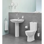 Унітаз для підлоги Grohe Bau Ceramic безободковий, білий (39349000) - Фото 2