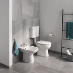 Унитаз напольный Grohe Bau Ceramic безободковый, альпийский белый (39430000) - Фото 2