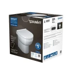 Унітаз підлоговий з кришкою Duravit DuraStyle Basic Rimless, білий (41840900A1) - Фото 2
