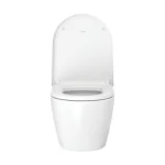 Унитаз подвесной с крышкой Duravit Me by Starck Rimless 48x37 см, белый (45300900A1) - Фото 3